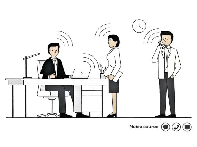 Aco ceiling office noise